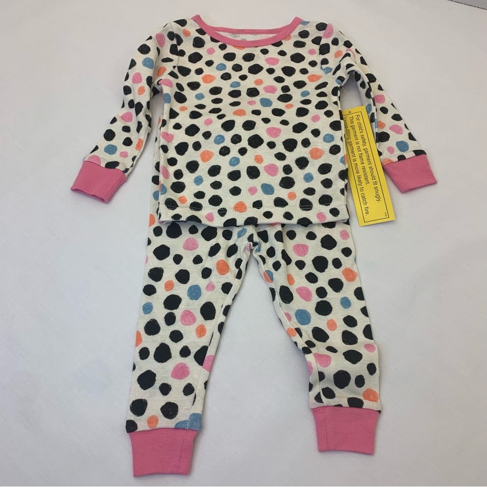 Wonder nation baby girls PJ’s size 12 month 2 piece set.